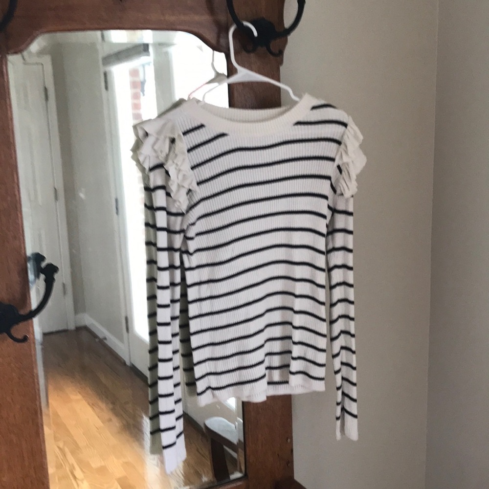 Stylus long sleeve striped sweater